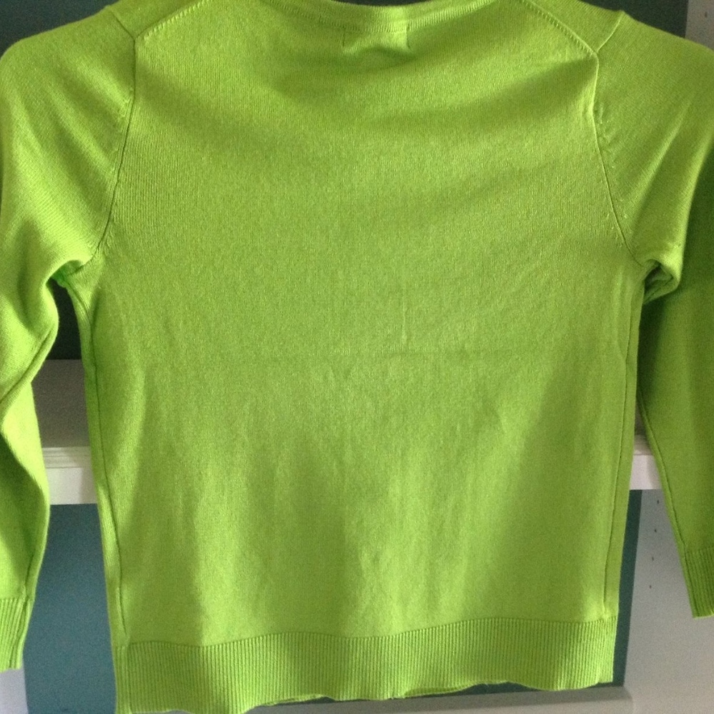 Premise Studio XS Sweater Over-jacket Bright Green - Picture 3 of 9